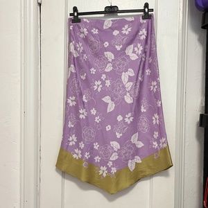 Ann Taylor Silk Lavender Skirt